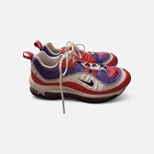 Nike Air Max Size 9 Sneakers 98 Rapters Athletic Psychic Shoe Running Red Purple